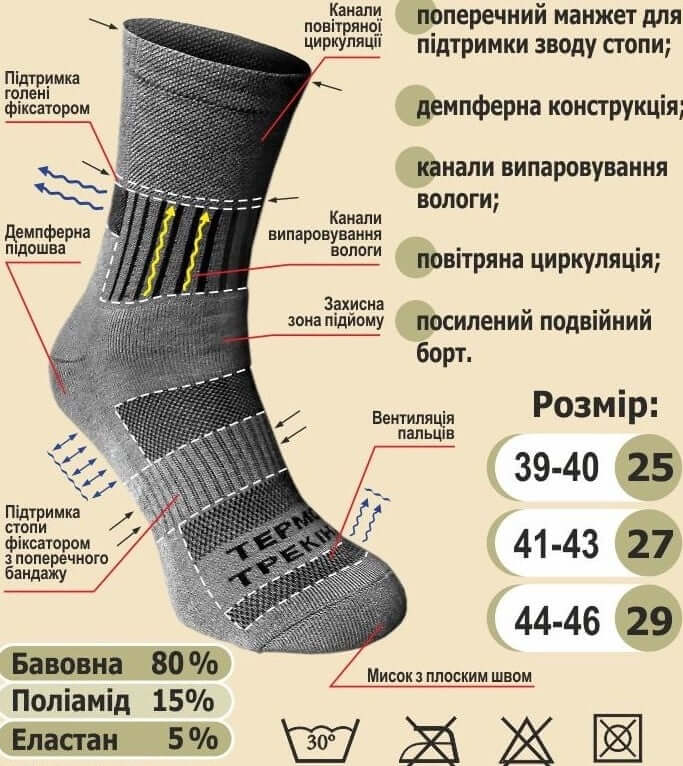 Шкарпетки “Ярунь” демісезонні (10 пар)