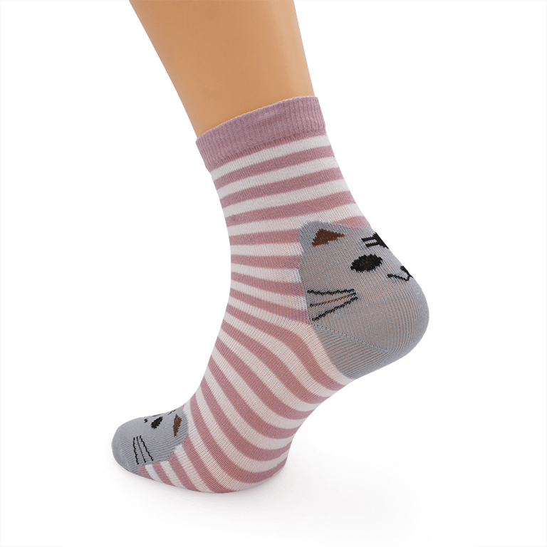 Шкарпетки “Сірий котик” демісезонні